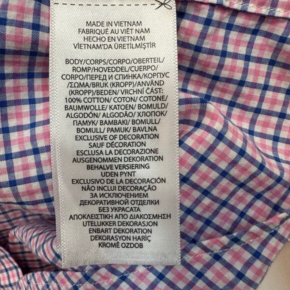 Ralph Lauren Polo Button Front Plaid Classic Fit Dress Shirt. - Picture 5 of 6